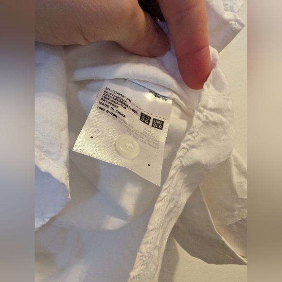 Uniqlo tie neck blouse - Picture 2 of 5